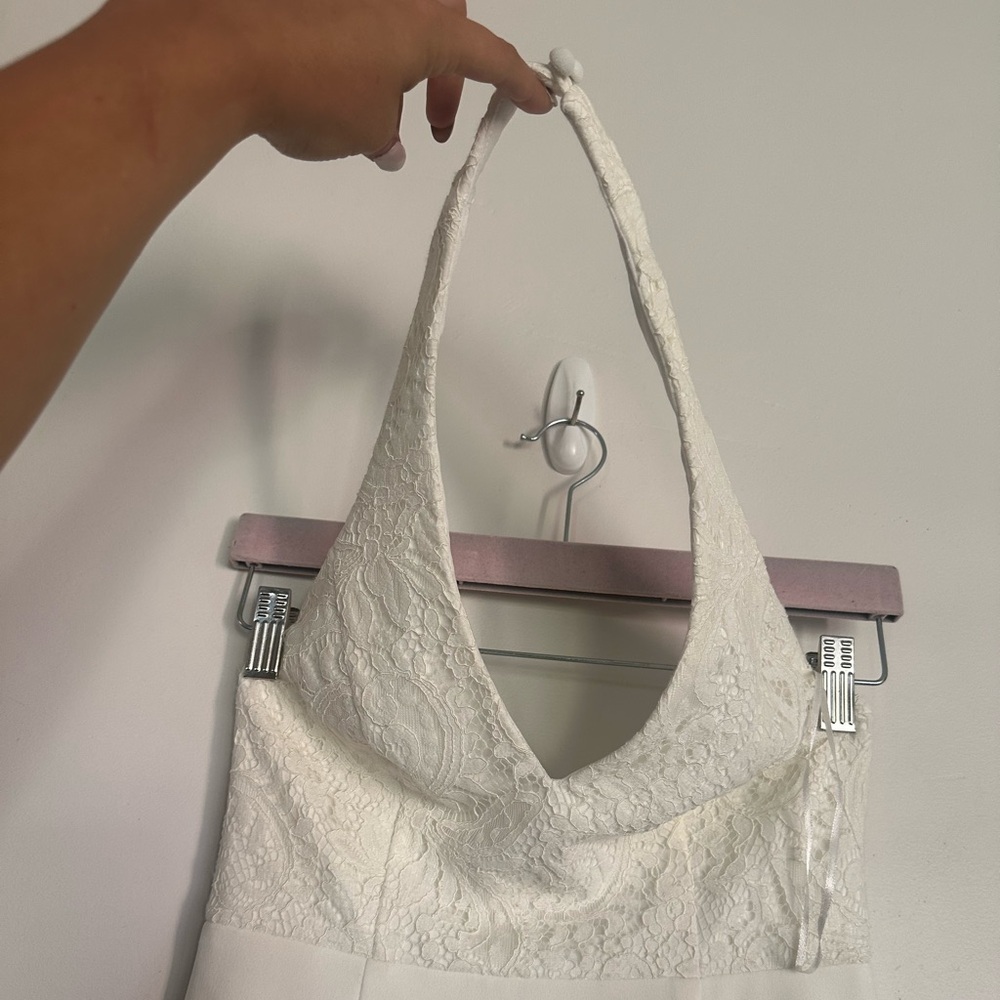 Lulus Love Potion Ivory Lace Halter‎ Maxi Dress – Size S - Picture 6 of 16